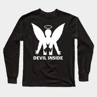 Devil Inside white Long Sleeve T-Shirt